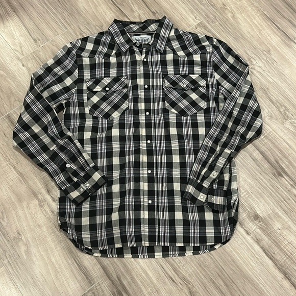 Levis long sleeve western button down shirt size large. - Picture 2 of 9